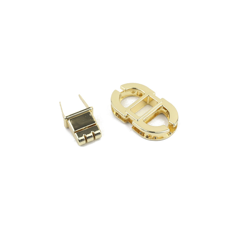 Handbag hardware oval metal twist locks
