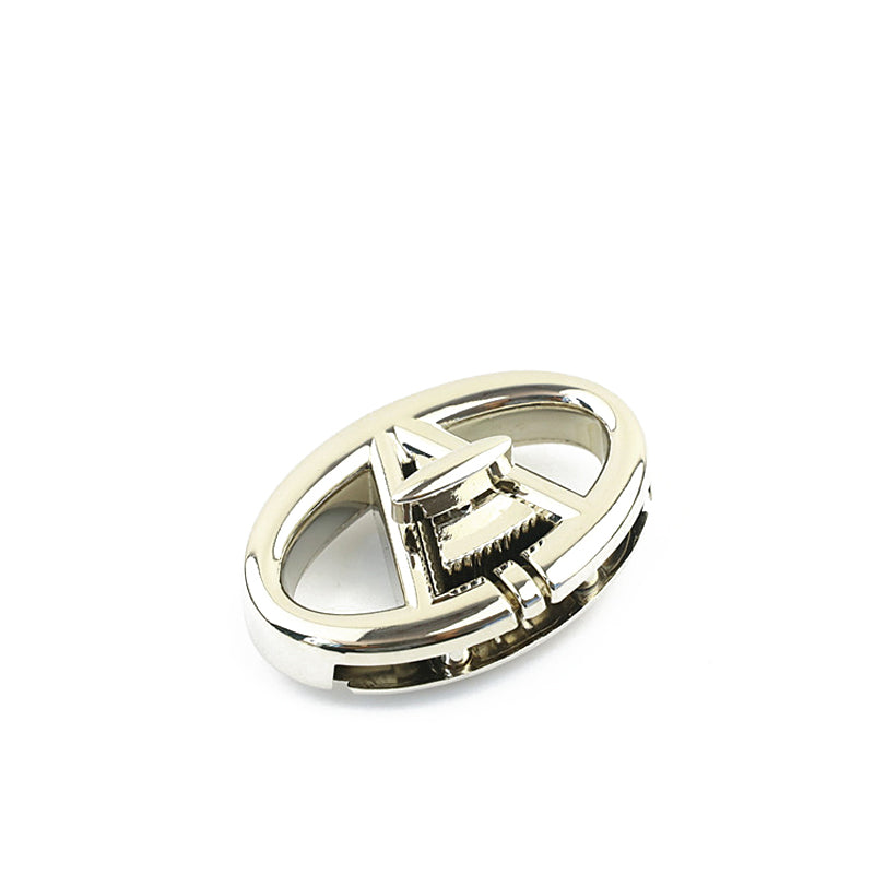 Oval shape metal twist turn locks for leather bag