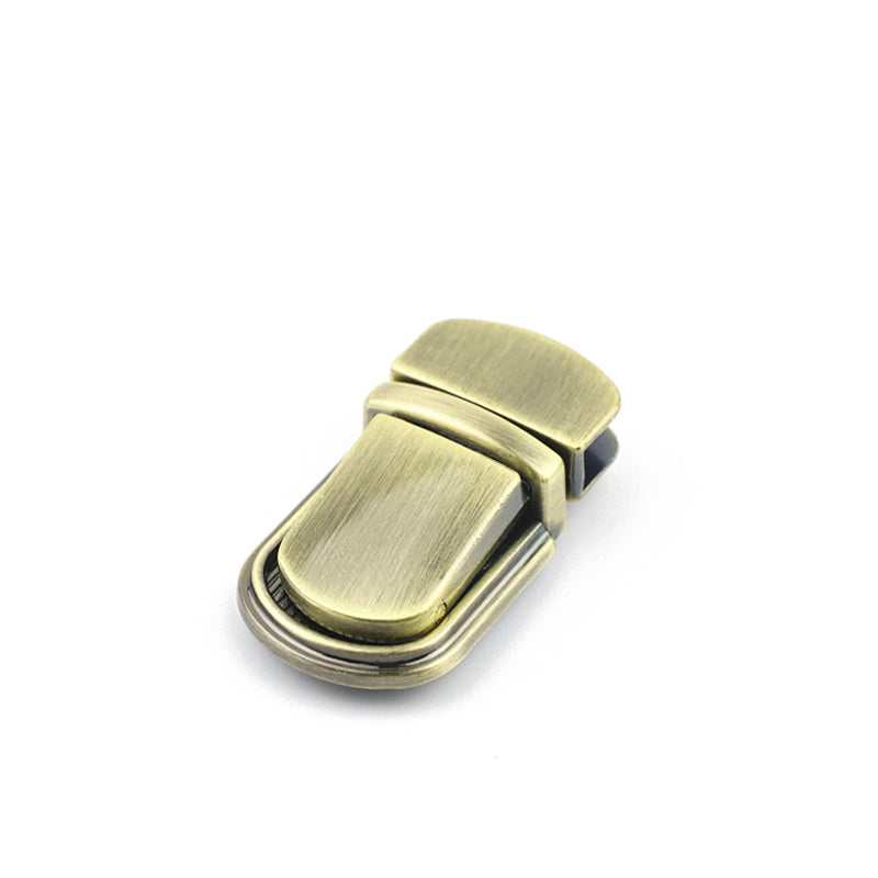 Handbag hardware plug in press metal locks