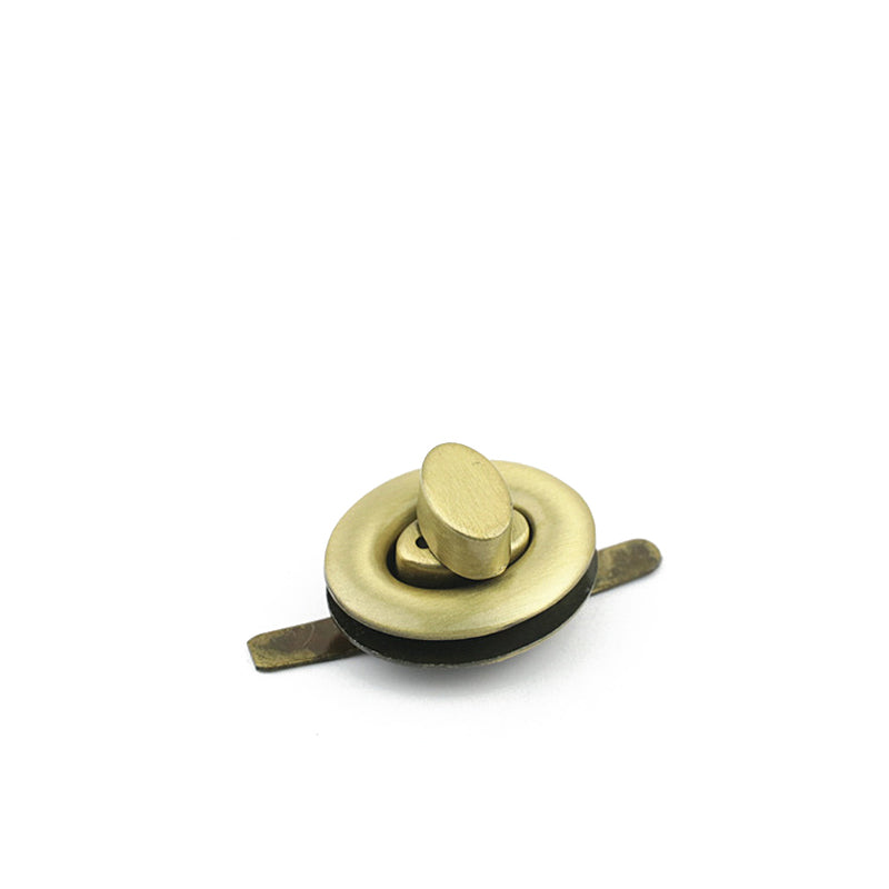 Simple design handbag hardware metal oval locks