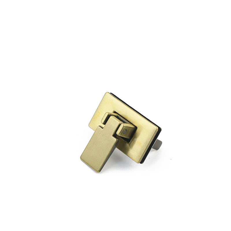 Rectangle metal clasp buckle locks for leather bag