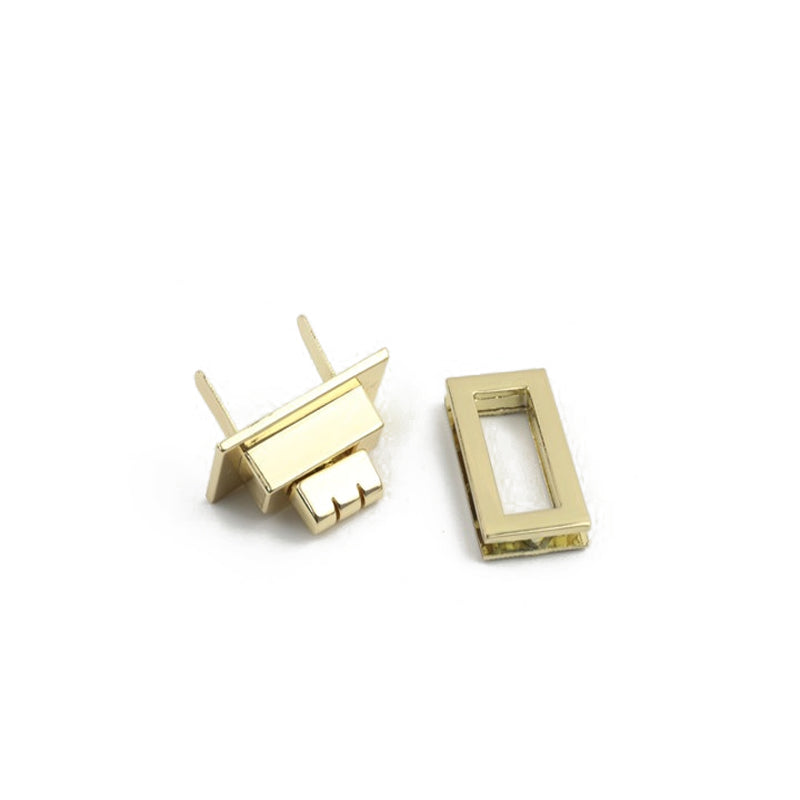 Handbag lock buckle hardware accessories medium die-casting twist lock plug-in lock