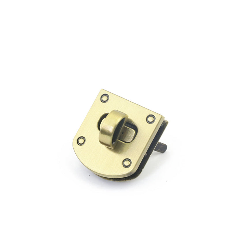 Handbag hardware irregular square metal turn locks