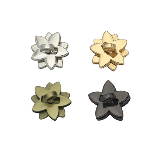 Luggage hardware fittings die-casting twist lock five-pointed star lock