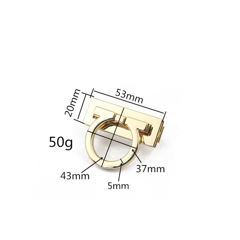 Rectangle shape zinc alloy bag plug-in press locks