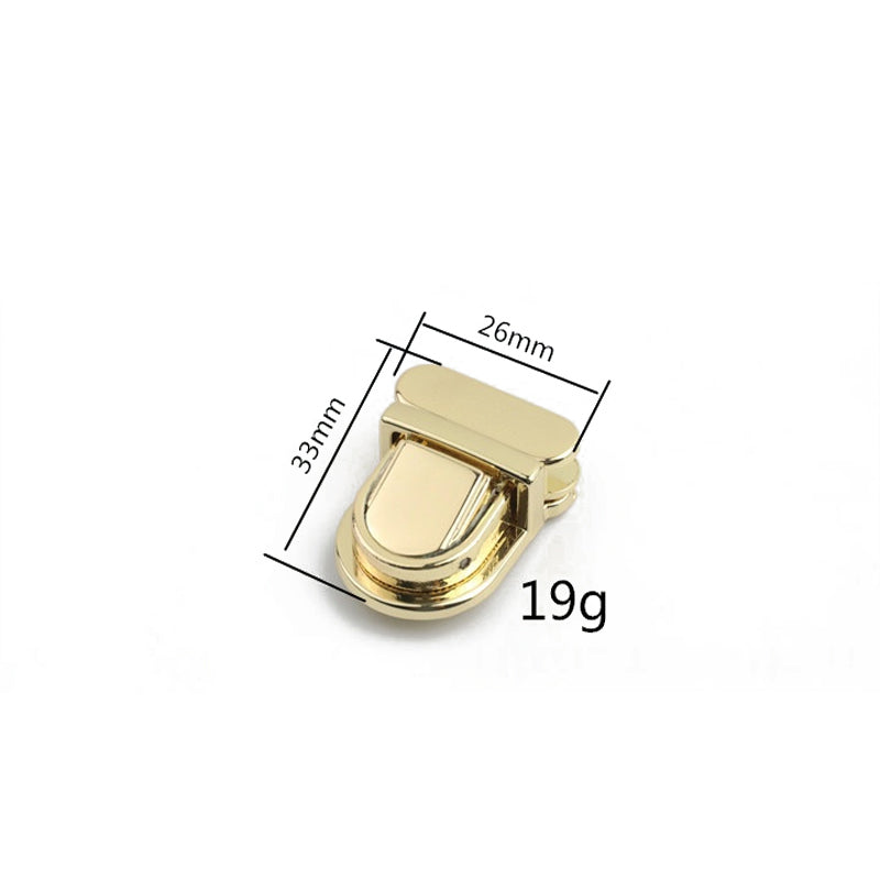 Bag lock hardware accessories small size mortise plugin lock