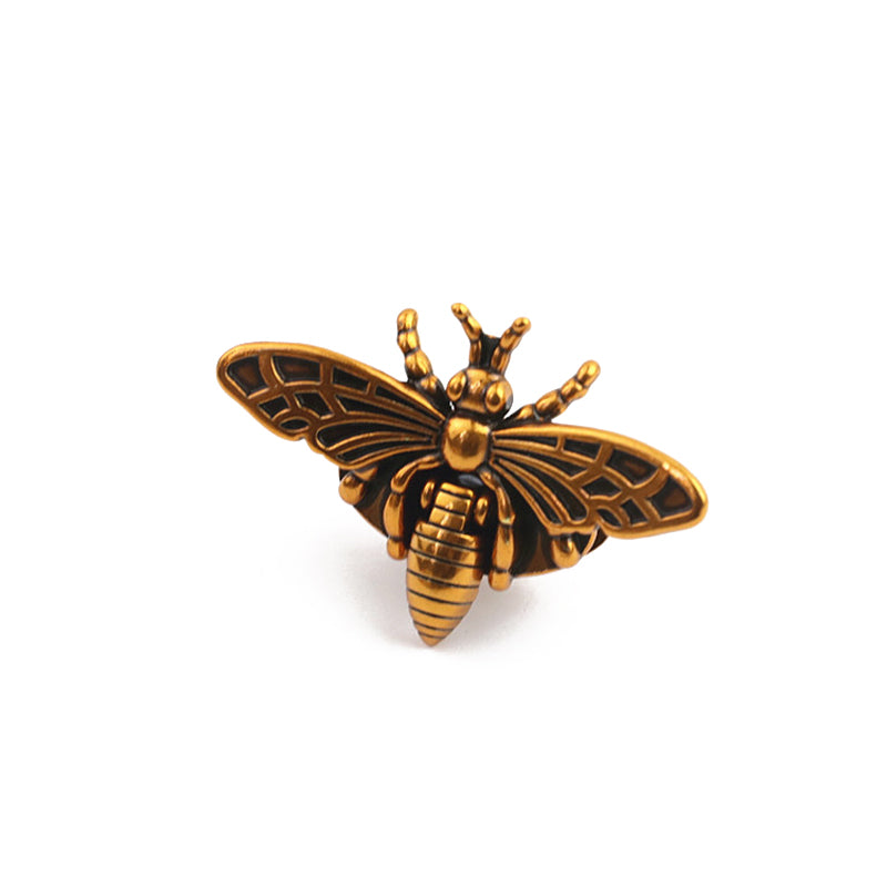 Luggage hardware accessories light gold antique gold die-casting twist lock bee plug-in  lock