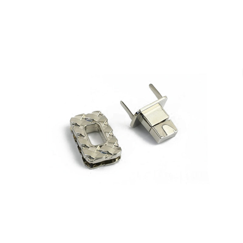 Luggage hardware accessories woven plain small square lock