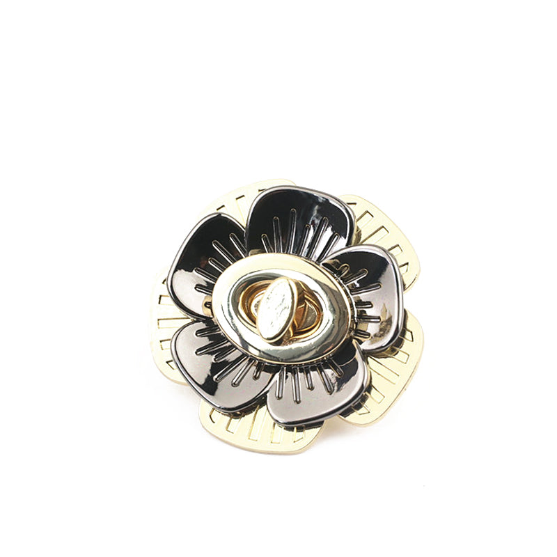 Women's bag flower decorative lock