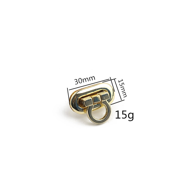 Small size metal clasp clip closure bag locks
