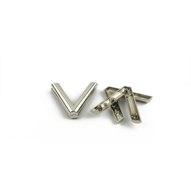 Bag hardware accessories metal deformation V-shaped decoration lock