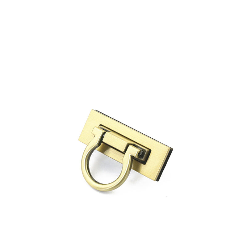 Bag hardware accessories light gold metal clasp closure turn locks
