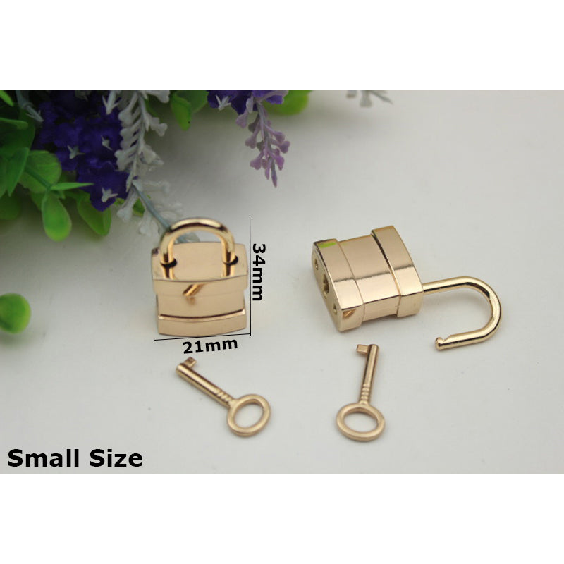 Handbag hardware small size decoration metal padlock