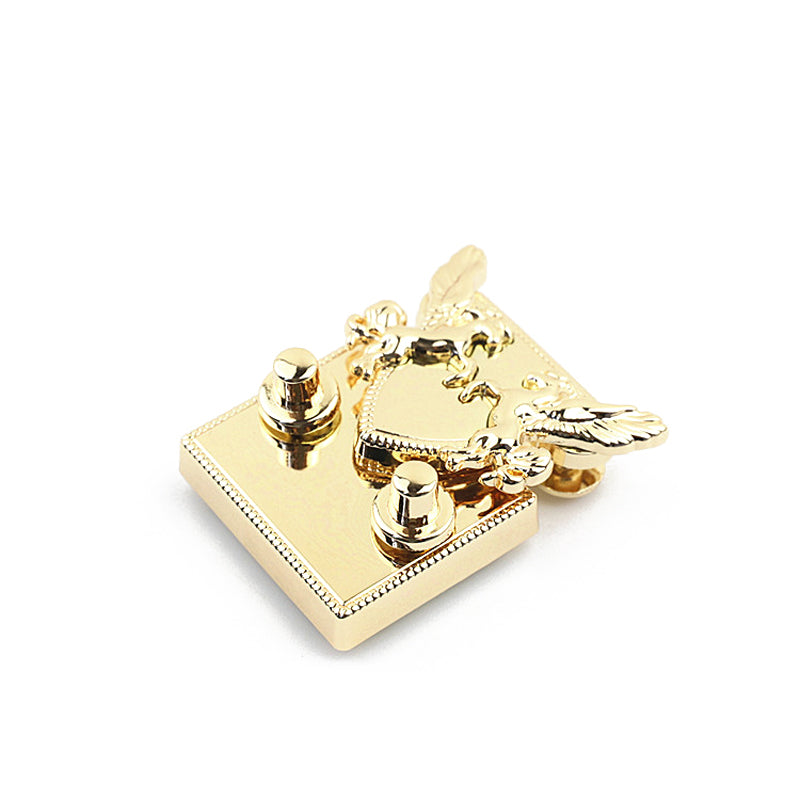 Special design bag double horse metal clasp press locks