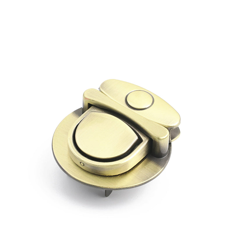 Purse hardware plus large metal plug in push locks