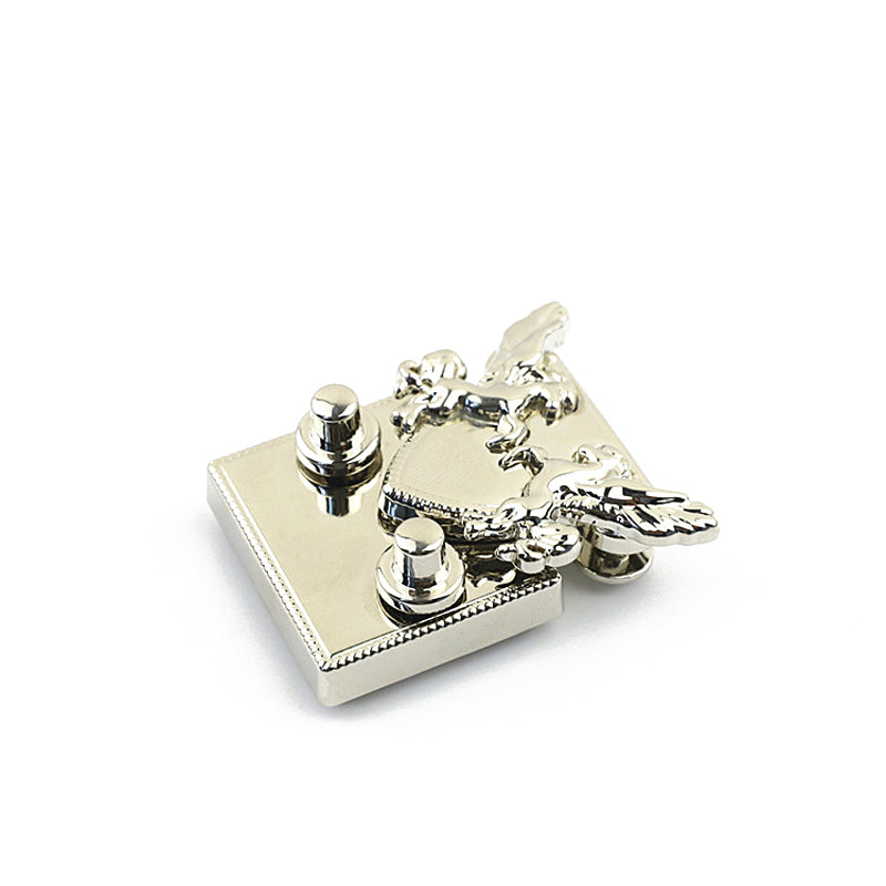 Special design bag double horse metal clasp press locks