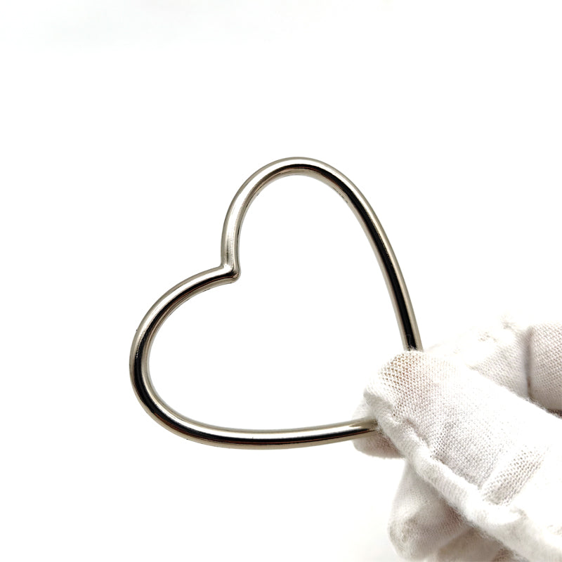 Fashion simple design love heart shape zinc alloy various size 25mm/34mm/40mm/45mm/50mm metal buckles for bag/clothes