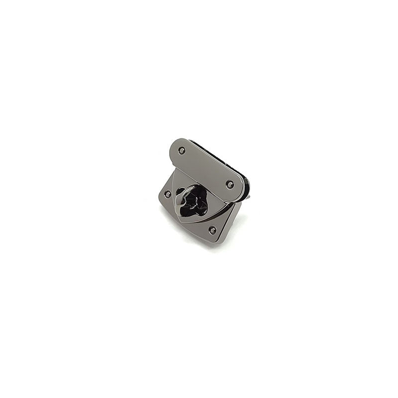 Custom hardware metal handbag closure twist lock