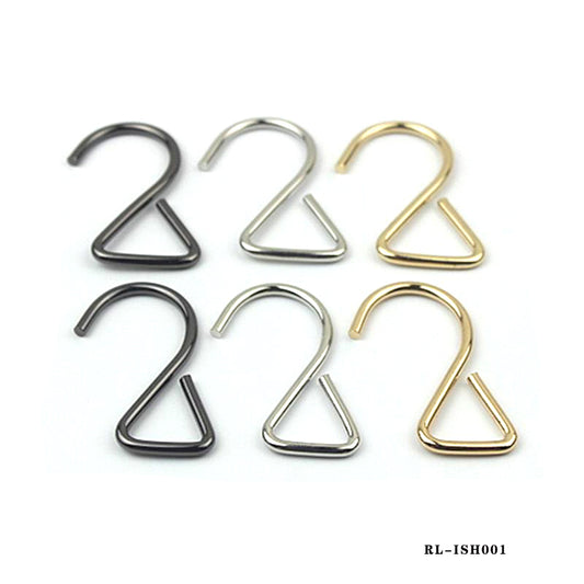High quality 2-shaped S hook 3.8MM wire diameter iron decorative hanger hook