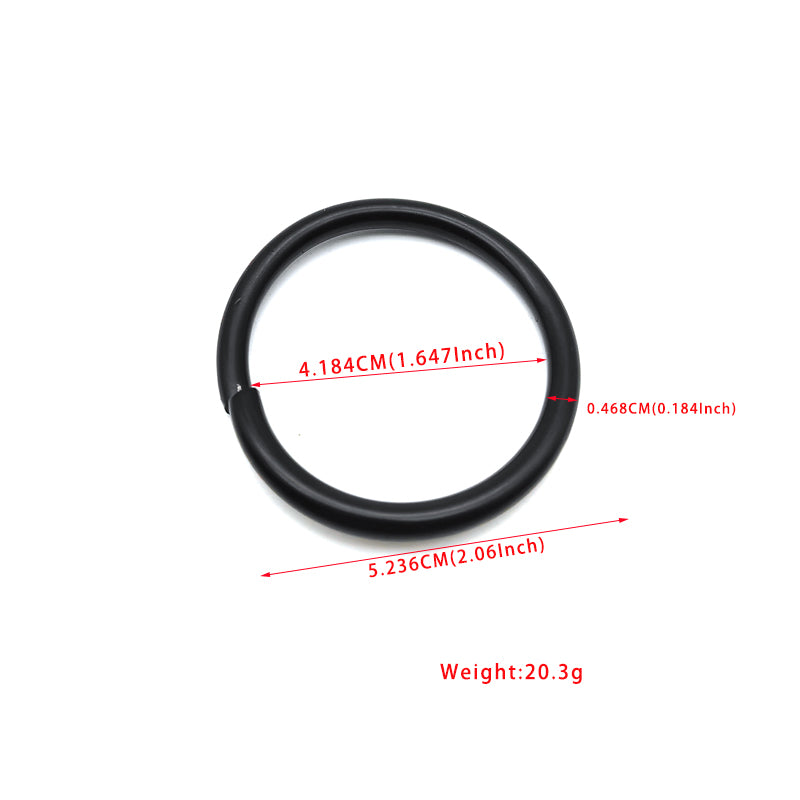 Custom made various size 25MM/32MM/38MM/42MM/50MM electrophoresis black iron welded o rings for bags